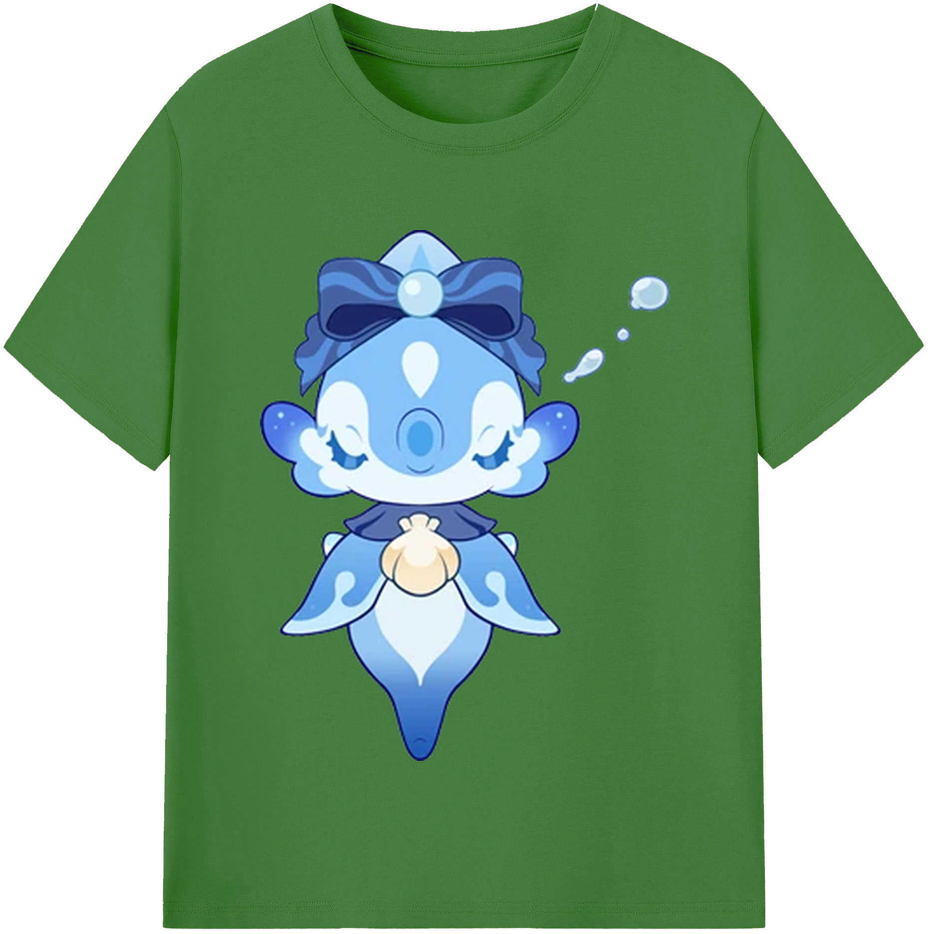 げんし神 フリーナ genshin Furina レディースカジュアルプリントTシャツ（綿100％）